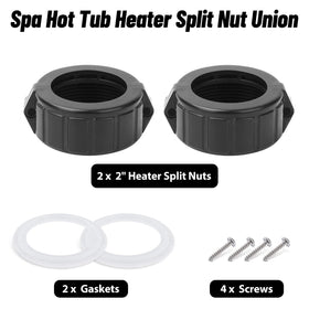 Adabuing screws pair for quick, sturdy heater tube mounting