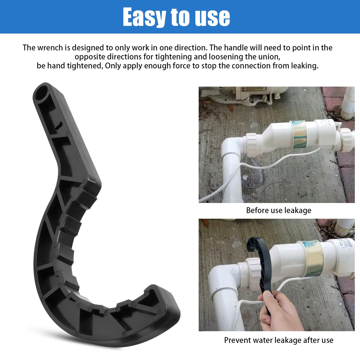 Adabuing leak-tightening action reduces leaks during servicing.