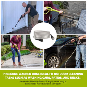 Adabuing Ryobi outdoor cleaning hose ideal for cars, patios, and decks.