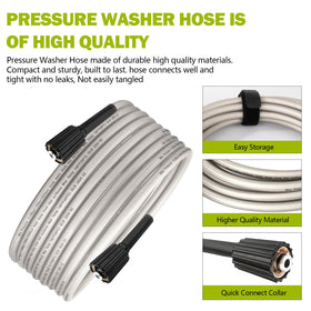 Adabuing Ryobi pressure washer hose with durable materials for long-lasting use.