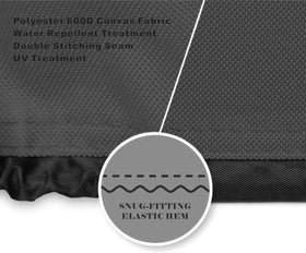 Adamoss generator cover shows reinforced double-stitched seams that resist tears.