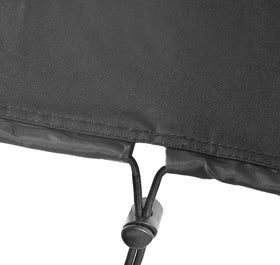 Adamoss generator cover, side view, elastic hem for snug fit during wind