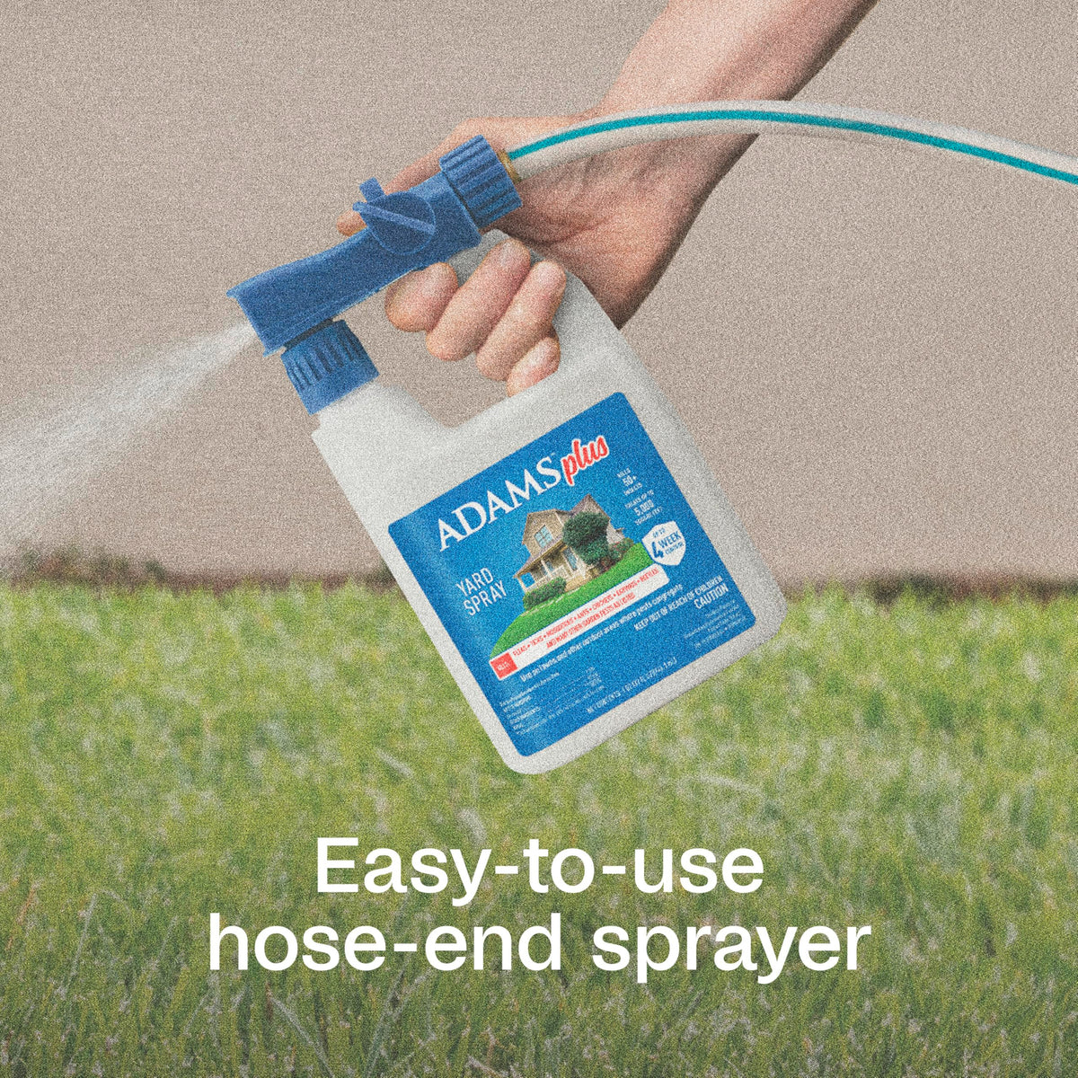 ADAMS Plus Yard Spray covers up to 5,000 square feet.