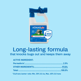 ADAMS Plus Yard Spray kills mosquitoes and ants.