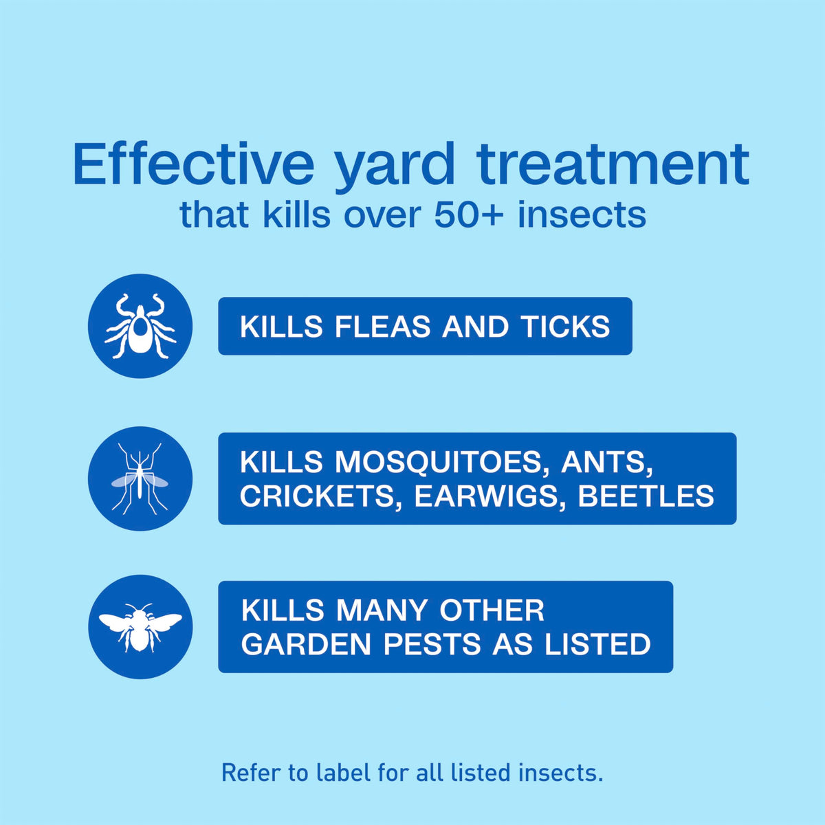 ADAMS Plus Yard Spray kills fleas and ticks in outdoor spaces.