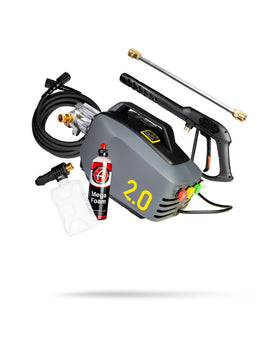 Adam's Polishes Active Pressure Washer 2.0 front view, compact and portable for quick outdoor cleaning.