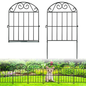 ADAVIN 20-panels collapsible garden fence arch border provides a stylish yard edge and flexible layout.