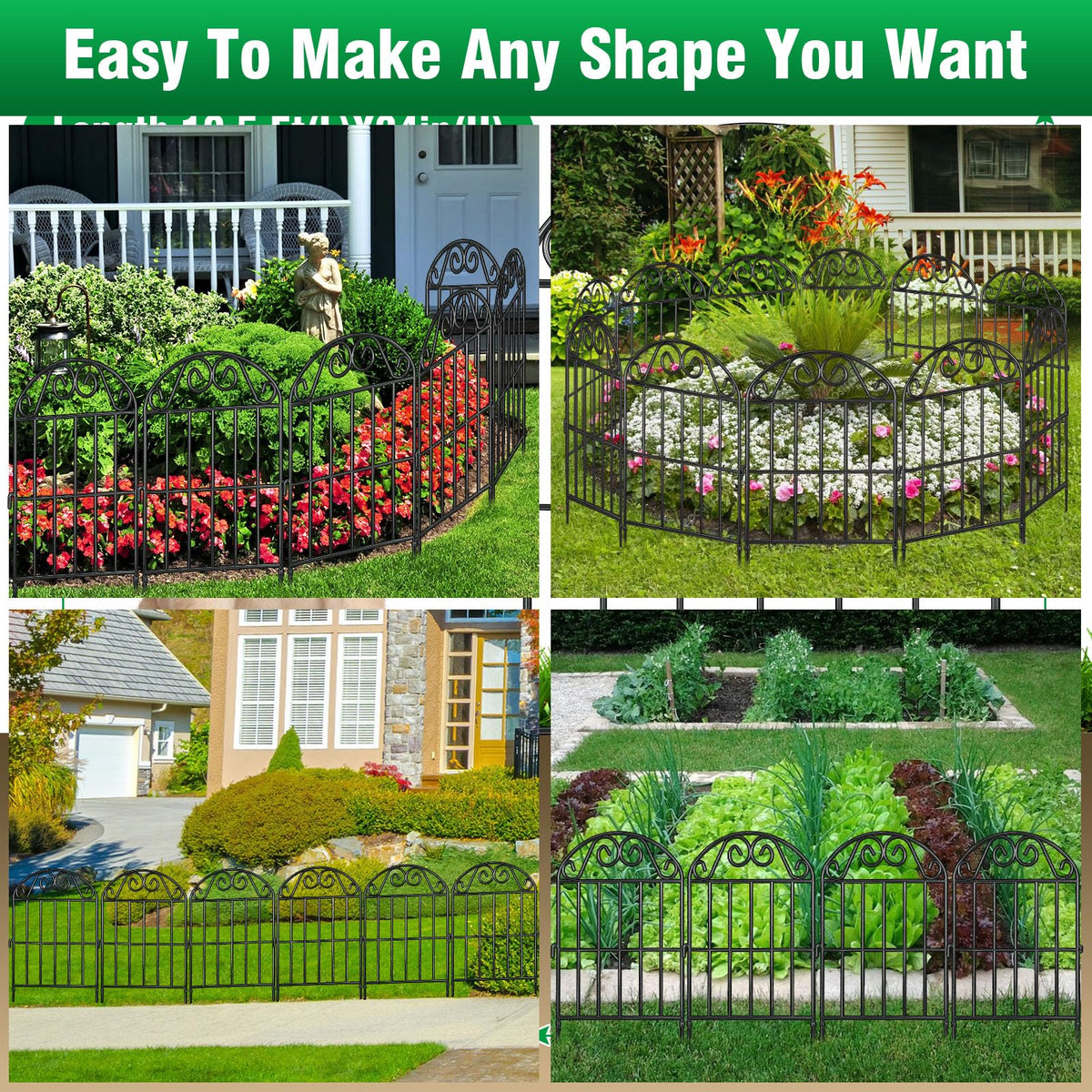 ADAVIN arched design enhances plant display while protecting beds.