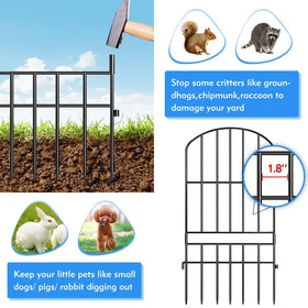 ADAVIN garden fence ground stakes for secure no-dig installation.