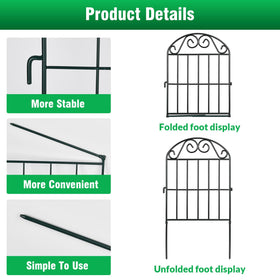 ADAVIN metal fence panels and hooks ensure a sturdy, reusable border.