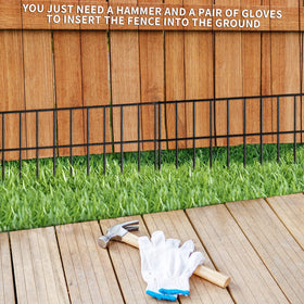 ADAVIN one-and-a-half-inch gap reduces escape risk and protects garden beds.