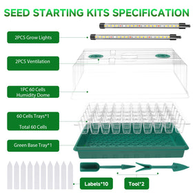 Adawook color-change grow lights support growth stages with spectrum shifts.