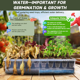 Adawook LED grow lights with three modes support growth stages
