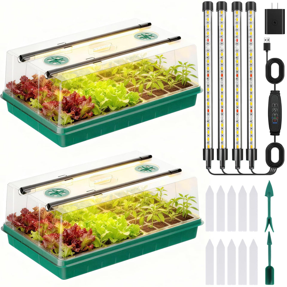 Adawook seed starter tray 120-cell for organized germination and seedlings.