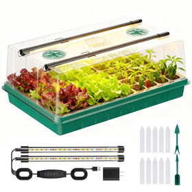 Adawook seed starter trays with 60 cells for organized germination at home.