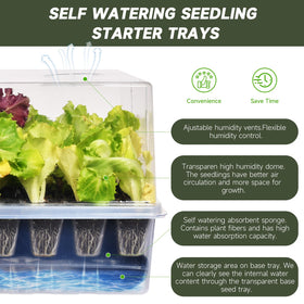 Adawook self-watering base tray shows even moisture delivery