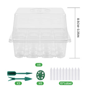 Adawook six-trays set assembled for compact, scalable seed starting.