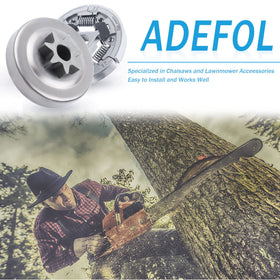 Adefol clutch assembly close-up showing integrated parts for reliable saw performance