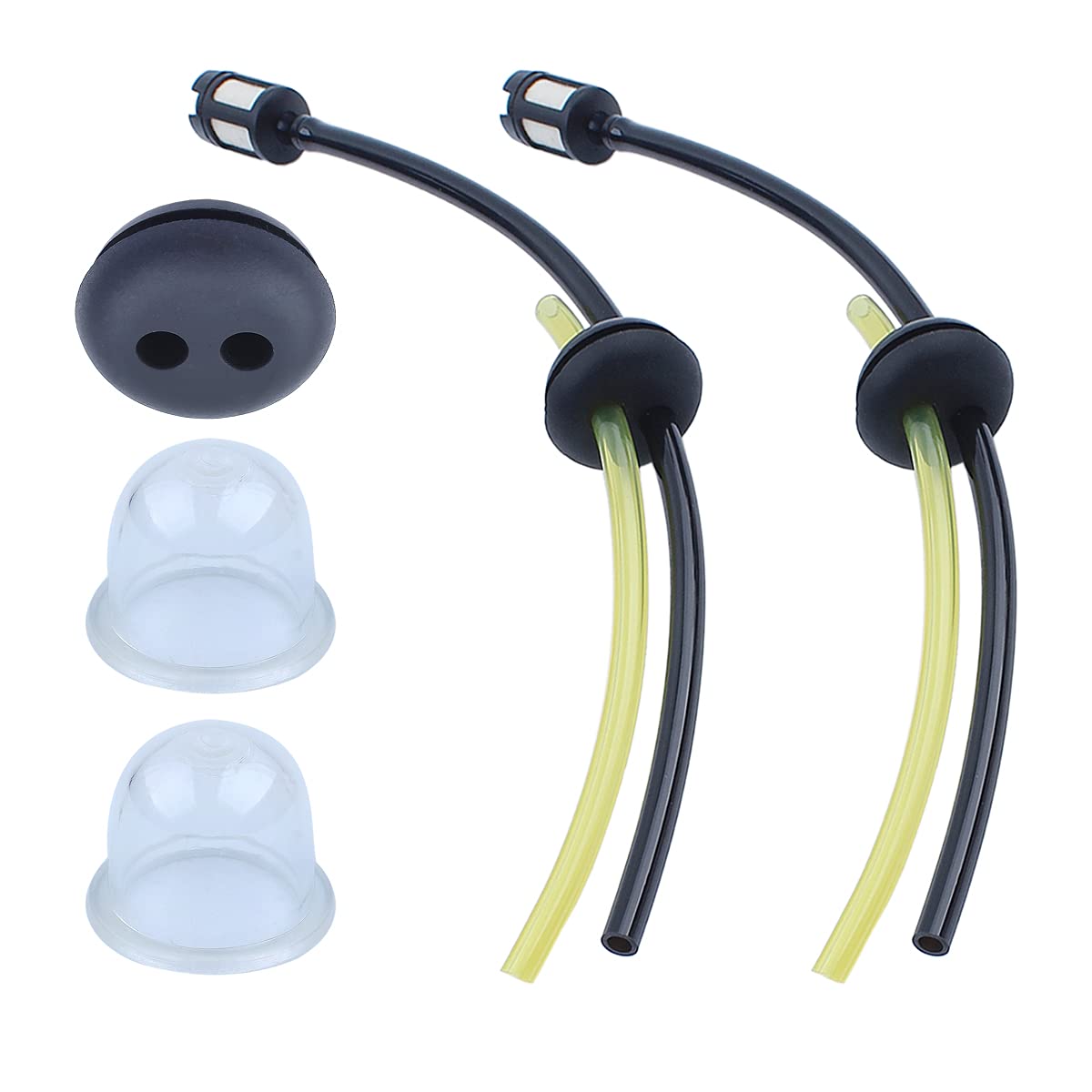 Adefol fuel line 2-hole grommet assembly for Honda engines improves fuel delivery
