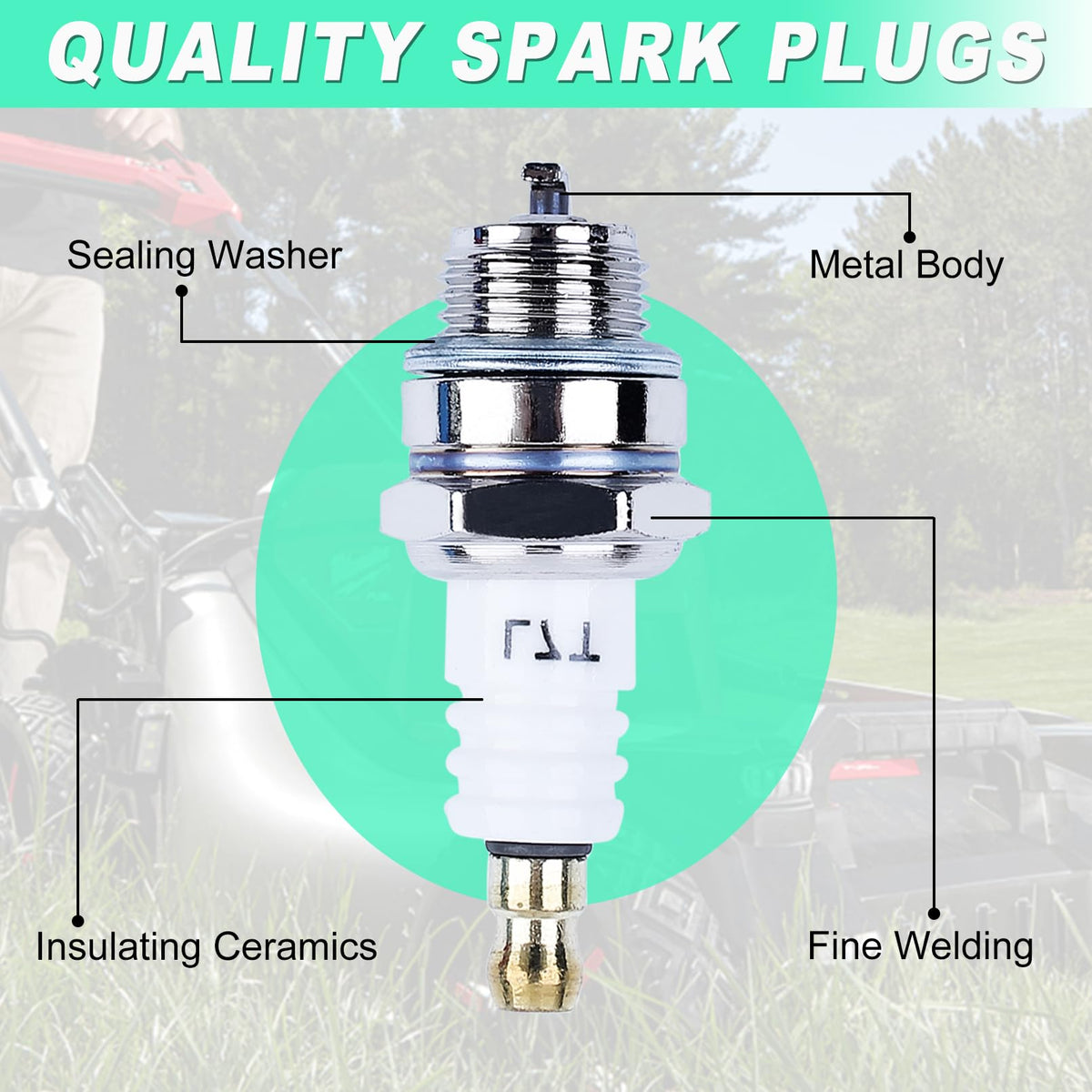 Adefol copper-core spark plug improves heat transfer