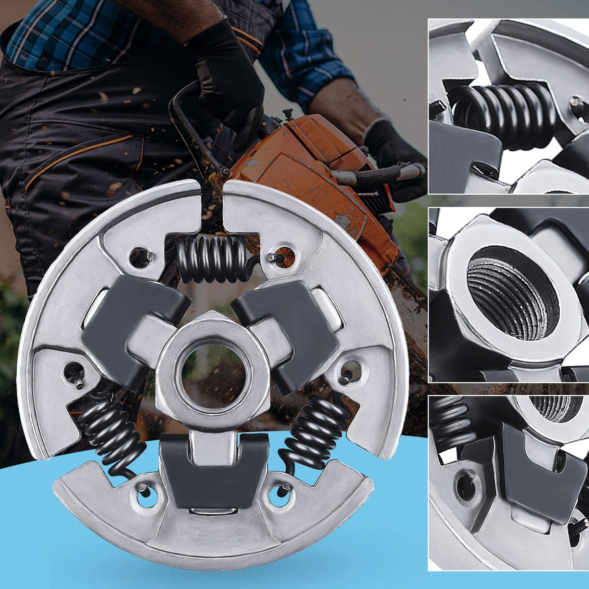 Adefol worm gear assembly for precise clutch engagement