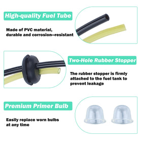 Adefol yellow fuel line 12 cm for flexible routing in compact spaces