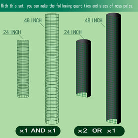 ADGYULB 4ft d-shaped plastic sheet helps shaping the pole precisely.