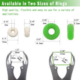 ADGYULB Goat Banding Kit latex rings offer high elasticity for secure fit.