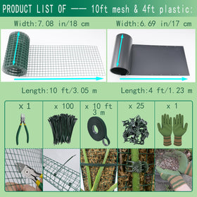 ADGYULB nylon cable ties secure moss and roots neatly.