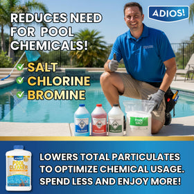 Foam removal visible with ADIOS! 20X enzyme formula