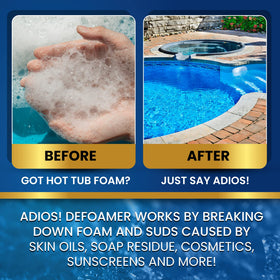 ADIOS! defoamer quick action shows results in minutes, no mixing required.