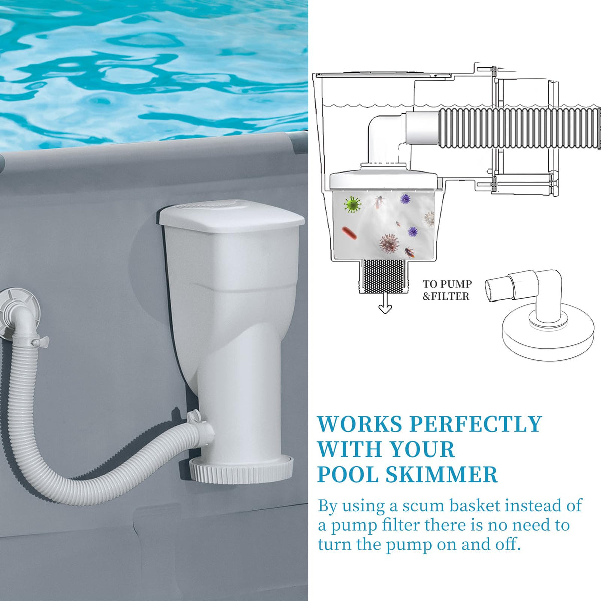 ADKUN compatibility with Hayward SP1090 SP1091 SP1092 skimmers for versatility