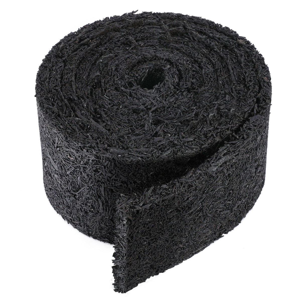Adnee 140in x 5.5in double-sided rubber mulch roll for clean garden edging.