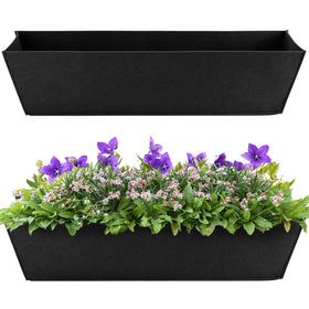 Adnee 30 inch fabric window box liner close-up shows durable non-woven material
