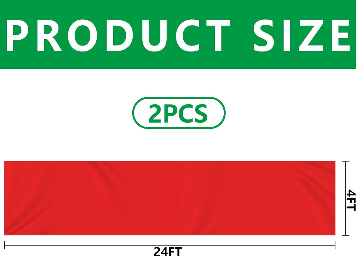 Adnee 4ft by 24ft red mulch film ready for crop coverage.