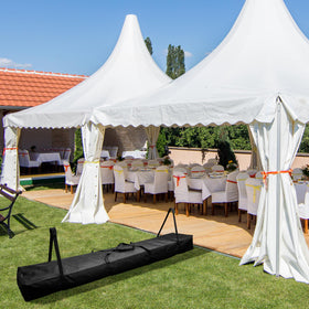 Adnee 600D Oxford fabric with PVC coating for water resistance.