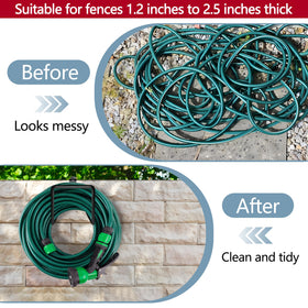 Adnee adjustable clamp-fit mounting on a fence demonstrates versatility.