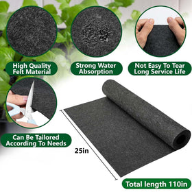 Adnee capillary mat in self-watering setup supports roots with steady moisture