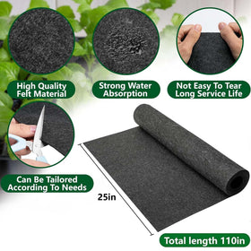 Adnee capillary mat closeup in felt highlighting absorbent, reusable material for healthy roots.