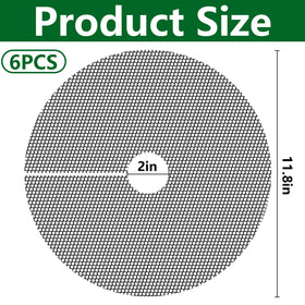 Adnee round grid with a 2-inch center hole for easy watering access.
