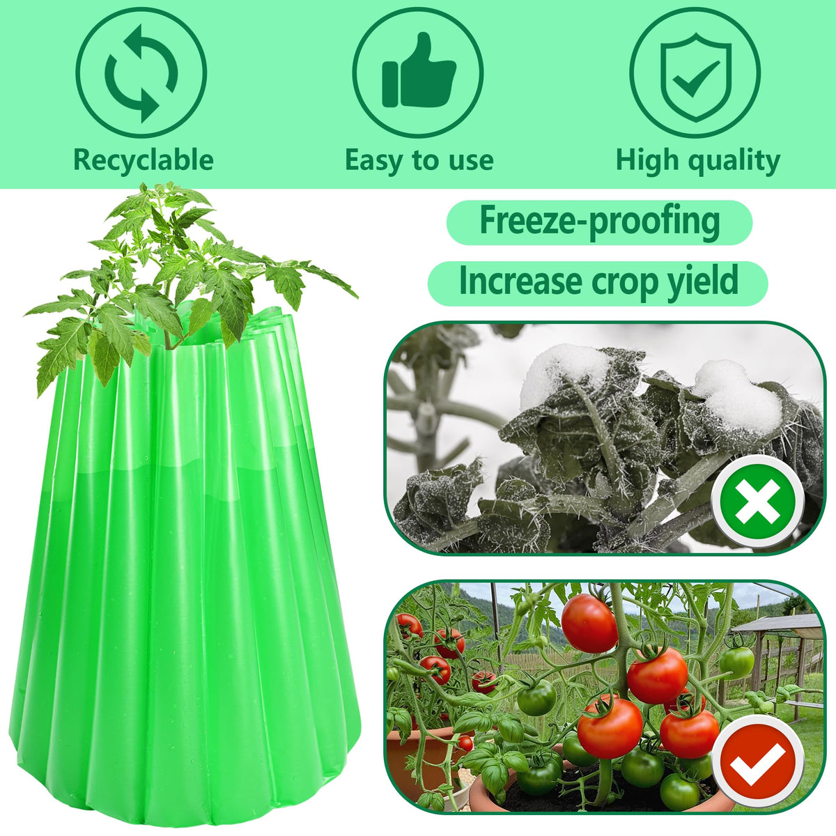 Adnee early-season insulation cover guards seedlings on chilly mornings.