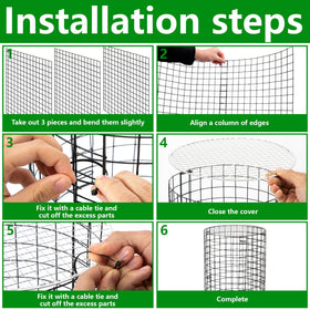 Adnee tool-free assembly lets you cage plants quickly around stems and soil.