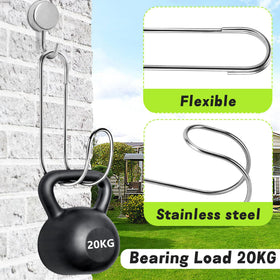 Adnee flexible hose hook with open design for easy installation.