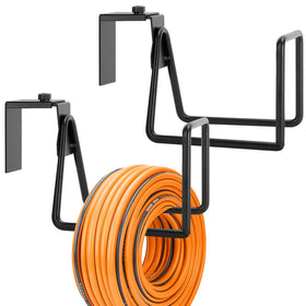 Adnee garden hose holder wall-mount in a tidy outdoor corner for easy access.