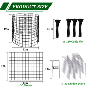 Adnee metal wire mesh panels allow sunlight while shielding plants.