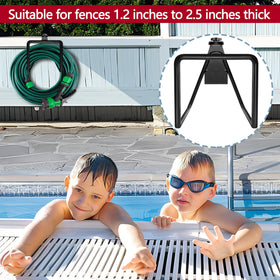 Adnee multi-use hanger holds hoses and cords for versatile outdoor storage.