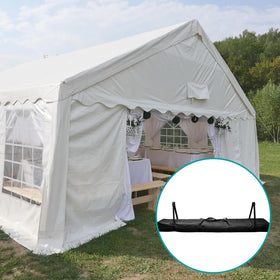 Adnee storage for outdoor gear like toppers, poles and hooks.