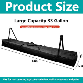 Adnee pole bag padded handles for comfortable portable transport.