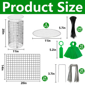Adnee plant protectors with removable top cover provide adjustable protection and airflow.