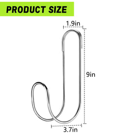Adnee stainless steel hose hanger closeup showing rust-proof construction for outdoor use.